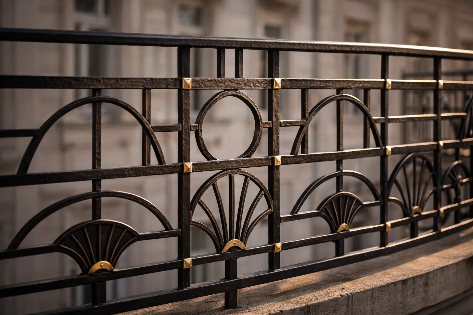 Balkongeländer Art Deco