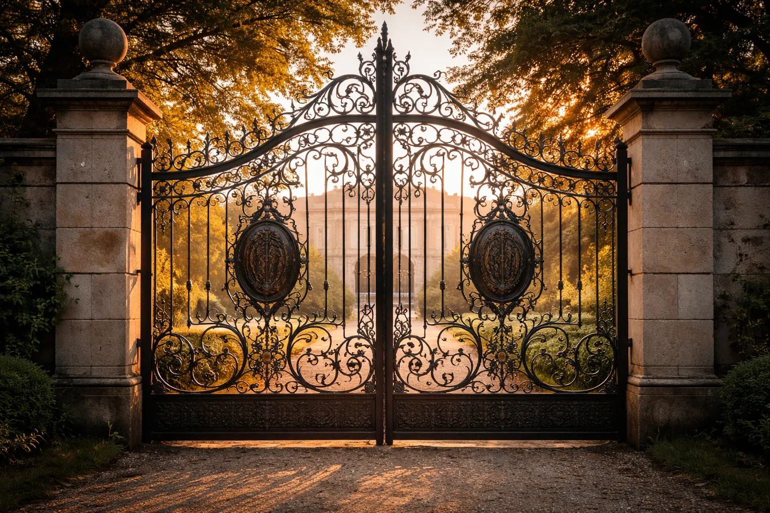 Eingangstor Villa Bergmann